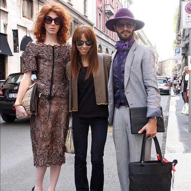 Fashion Ancien con la blogger Bimbi di Bimbi-Dotgril al Fashion Show - Iceberg - Milano Fashion Week @fashionancientisci