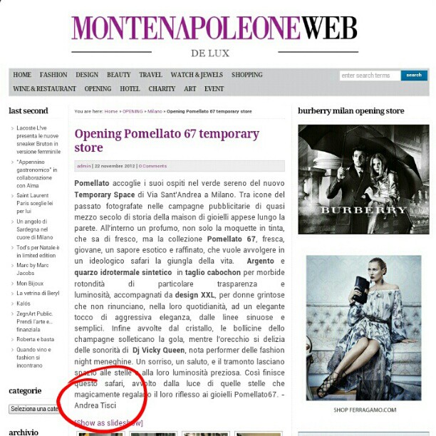 Opening temporary shop @pomellato67 con @montenapoleoneweb e @myworldinabag_