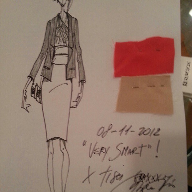 @paolafrani esperienza unica con la stilista che realizza il figurino del look by tisci stylist love...