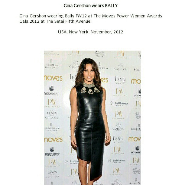 Gina meravigliosamente @Bally ad uno dei gala piu cool di NYC...