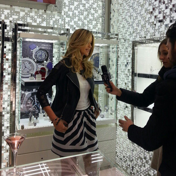 Elena Santarelli da Morellato per la presentazione della capsule collection di san valentino