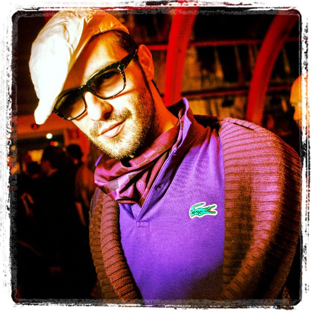 Al party Lacoste 80° anniversario. Polo @lacoste_official hat and glasses by @borsalino_world foulard by @burberry