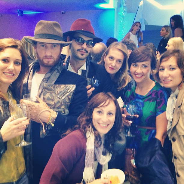 Swarovski party with a lot of friends!!! @nothingtoamend @fashionablebymp @matzfuma @grazia_olly @swarovski_official @studioerrani